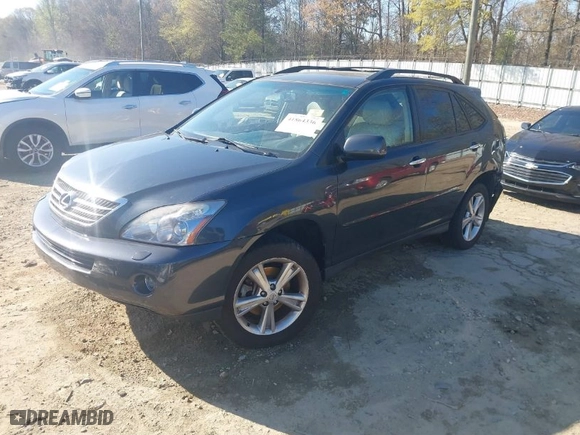 2008 Lexus RX 400h with VIN JTJHW31U282046558, listed as a IAAI auction lot 41864336 with 187,792 mi miles. Bid and sale history available at carsss.com. Image 2.