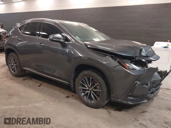 2023 Lexus NX with VIN 2T2GGCEZ4PC031301, listed as a IAAI auction lot 41357270 with 7,629 mi miles. Bid and sale history available at carsss.com. Image 1.