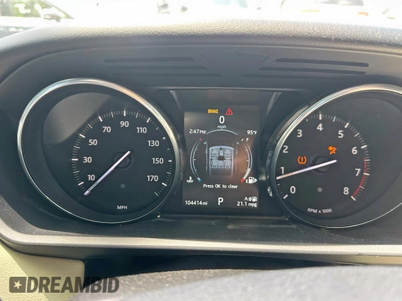 2016 Land Rover Range Rover Sport HSE with VIN SALWR2VF0GA552913, listed as a Copart auction lot 62614315 with 104,414 mi miles and Clean title. Bid and sale history available at DreamBid. Image 8.