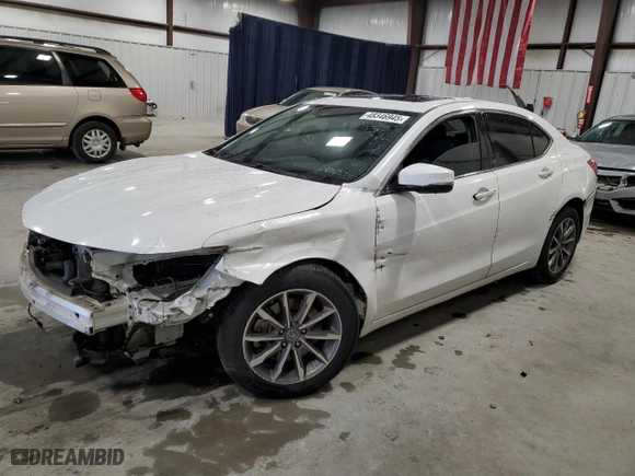 2019 Acura TLX with VIN 19UUB1F38KA008963, listed as a Copart auction lot 48346945 with 115,448 mi miles and Salvage Title. Bid and sale history available at carsss.com. Image 1.