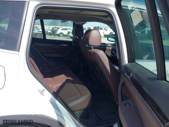 2015 BMW X3 xDrive28i with VIN 5UXWX9C58F0D53436, listed as a IAAI auction lot 41878069 with 143,587 mi miles. Bid and sale history available at carsss.com. Image 8.