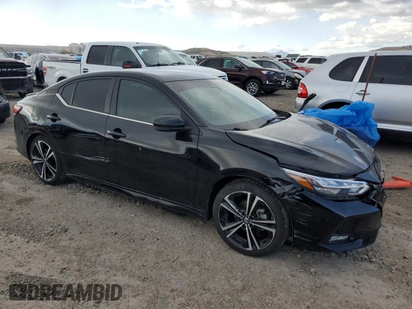 2021 Nissan Sentra SR with VIN 3N1AB8DV2MY277217, listed as a Copart auction lot 51702815 with 48,758 mi miles and Salvage Title. Bid and sale history available at DreamBid. Image 4.