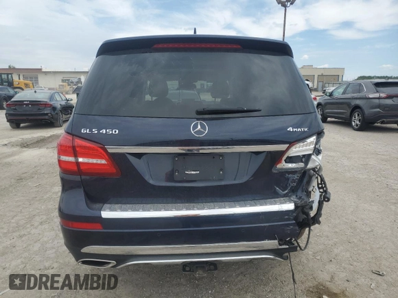 2017 Mercedes-Benz GLS 450 with VIN 4JGDF6EE5HA930632, listed as a Copart auction lot 54535004 with 35,999 mi miles and Salvage Title. Bid and sale history available at DreamBid. Image 6.