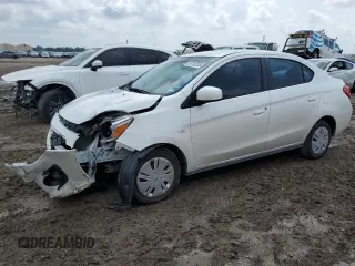 2019 Mitsubishi Mirage ES z VIN ML32F3FJ2KHF19022, wystawiony jako Copart lot #54165255 z przebiegiem 54 584 mil mil oraz Szkoda całkowita • Salvage title. Historia ofert i sprzedaży dostępna na DreamBid. Obrazek 1.