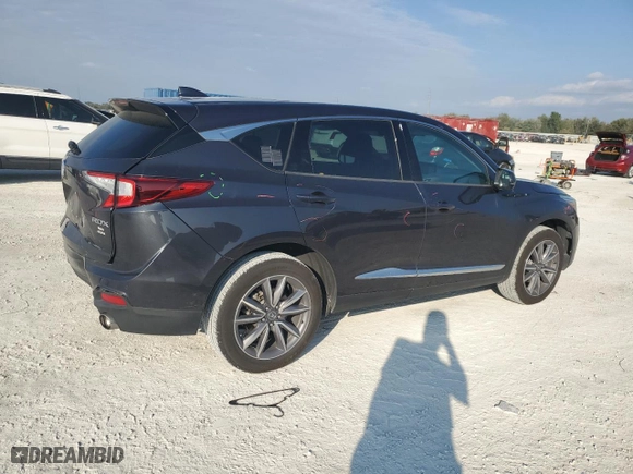 2019 Acura RDX w/Technology Pkg with VIN 5J8TC1H53KL005464, listed as a Copart auction lot 88370595 with 84,710 mi miles and Salvage Title. Bid and sale history available at carsss.com. Image 3.
