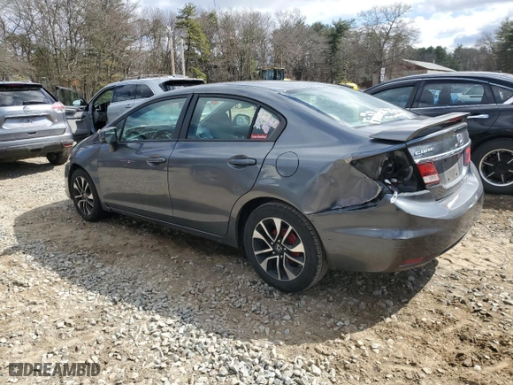 2013 Honda Civic Sdn LX with VIN 19XFB2F58DE020254, listed as a Copart auction lot 50986305 with 190,666 mi miles and Clean Title. Bid and sale history available at carsss.com. Image 2.
