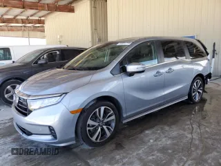 2024 Honda Odyssey Touring with VIN 5FNRL6H84RB014882, listed as a Copart auction lot 49891775 with 40,669 mi miles and Salvage Title. Bid and sale history available at carsss.com. Image 1.