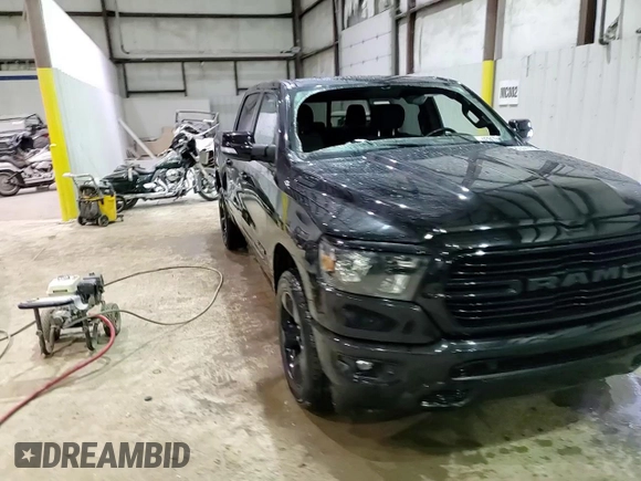 2019 Ram 1500 Big Horn/Lone Star with VIN 1C6SRFFT5KN850741, listed as a Copart auction lot 48044195 with 87,119 mi miles and Salvage Title. Bid and sale history available at carsss.com. Image 13.