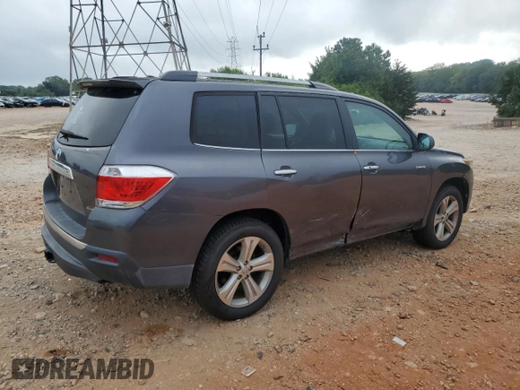 2012 Toyota Highlander Limited with VIN 5TDDK3EH8CS162794, listed as a Copart auction lot 65825755 with 91,354 mi miles and Salvage title. Bid and sale history available at DreamBid. Image 3.