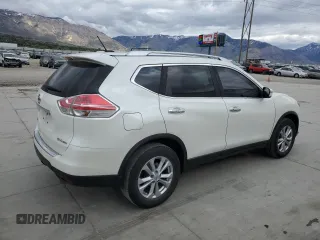 2016 Nissan Rogue SV with VIN KNMAT2MVXGP629263, listed as a Copart auction lot 54783115 with 136,322 mi miles and Clean Title. Bid and sale history available at carsss.com. Image 3.