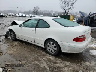 2002 Mercedes-Benz CLK 320/430 with VIN WDBLJ65G82T126125, listed as a Copart auction lot 44887835 with Not Provided miles and Salvage Title. Bid and sale history available at DreamBid. Image 2.