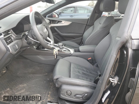 2021 Audi A5 Sportback S line Premium Plus with VIN WAUFACF51MA007211, listed as a Copart auction lot 45168684 with 23,909 mi miles. Bid and sale history available at carsss.com. Image 7.