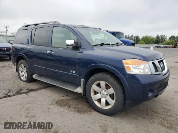 2008 Nissan Armada SE z VIN 5N1AA08C38N626345, wystawiony jako Copart lot #55940535 z przebiegiem 235 584 mil mil oraz Czysty tytuł • Clean title. Historia ofert i sprzedaży dostępna na DreamBid. Obrazek 4.