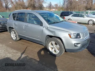 2016 Jeep Compass Latitude with VIN 1C4NJDEB5GD713905, listed as a IAAI auction lot 41138023 with 107,479 mi miles and . Bid and sale history available at DreamBid. Image 1.