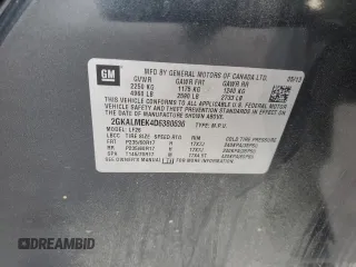 2013 GMC Terrain SLE с VIN 2GKALMEK4D6380636, выставлен на аукционе Copart как лот 55835875 с пробегом 204 958 миль миль и Списание • Salvage title. История ставок и продаж доступна на DreamBid. Изображение 13.