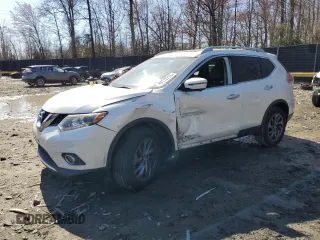 2016 Nissan Rogue SL with VIN 5N1AT2MV9GC851764, listed as a Copart auction lot 49112735 with 76,933 mi miles and Salvage Title. Bid and sale history available at DreamBid. Image 1.