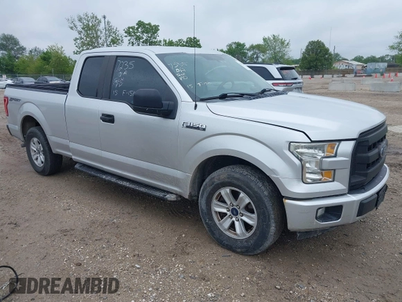 2015 Ford F-150 XL with VIN 1FTEX1C8XFKD19587, listed as a IAAI auction lot 42315673 with 220,319 mi miles and . Bid and sale history available at DreamBid. Image 1.