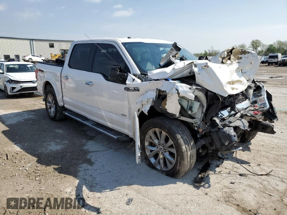 2016 Ford F-150 XLT with VIN 1FTEW1EP8GKF48214, listed as a Copart auction lot 53182175 with Not provided miles and Salvage title. Bid and sale history available at DreamBid. Image 4.