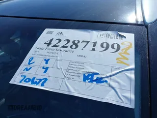 2019 Toyota Mirai with VIN JTDBVRBD4KA006749, listed as a IAAI auction lot 42287199 with 70,677 mi miles and . Bid and sale history available at DreamBid. Image 18.