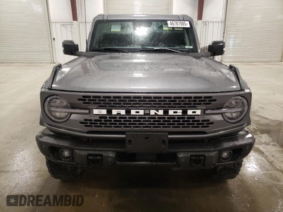2022 Ford Bronco with VIN 1FMEE5DPXNLA75365, listed as a Copart auction lot 46787885 with 24,676 mi miles and Salvage Title. Bid and sale history available at DreamBid. Image 5.