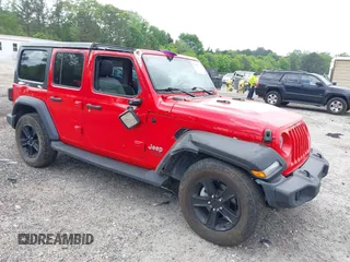 2021 Jeep Wrangler Unlimited Sport S with VIN 1C4HJXDN1MW544637, listed as a IAAI auction lot 42086233 with 78,536 mi miles and . Bid and sale history available at DreamBid. Image 1.