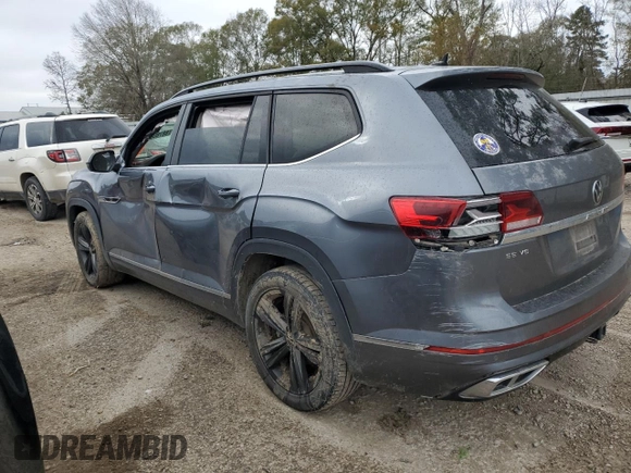 2021 Volkswagen Atlas SE with VIN 1V2MR2CA2MC585075, listed as a Copart auction lot 88780635 with 57,403 mi miles and Salvage title. Bid and sale history available at DreamBid. Image 2.
