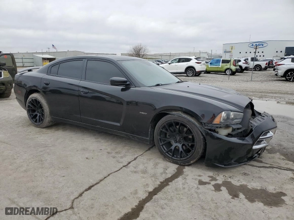 2011 Dodge Charger RT Plus with VIN 2B3CL5CT4BH521522, listed as a Copart auction lot 44936605 with 154,462 mi miles and Salvage Title. Bid and sale history available at carsss.com. Image 4.