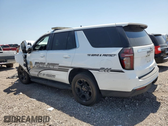 2022 Chevrolet Tahoe Commercial z VIN 1GNSCLEDXNR221838, wystawiony jako Copart lot #52628815 z przebiegiem Nie podano mil oraz Szkoda całkowita • Salvage title. Historia ofert i sprzedaży dostępna na DreamBid. Obrazek 2.