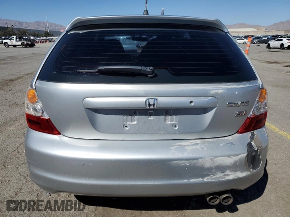 2005 Honda Civic Si with VIN SHHEP33555U501029, listed as a Copart auction lot 49249275 with 207,910 mi miles and Salvage Title. Bid and sale history available at DreamBid. Image 6.
