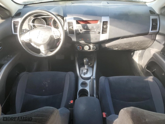 2012 Mitsubishi Outlander ES with VIN JA4AS2AW0CU025825, listed as a Copart auction lot 53082065 with 124,004 mi miles and Salvage Title. Bid and sale history available at carsss.com. Image 8.