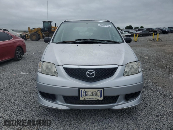 2003 Mazda MPV LX with VIN JM3LW28J730369731, listed as a Copart auction lot 58590885 with 80,179 mi miles and Salvage title. Bid and sale history available at DreamBid. Image 5.