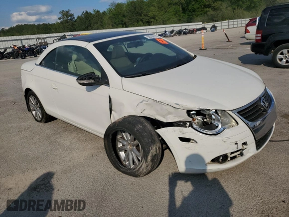 2009 Volkswagen Eos Komfort with VIN WVWBA71F89V004914, listed as a Copart auction lot 50543955 with Not Provided miles and Salvage Title. Bid and sale history available at DreamBid. Image 4.