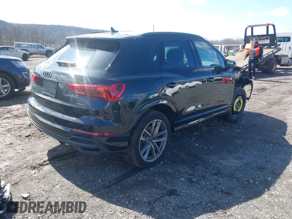 2024 Audi Q3 S line Premium Plus with VIN WA1EECF35R1155302, listed as a IAAI auction lot 41983419 with 7,929 mi miles and . Bid and sale history available at DreamBid. Image 4.