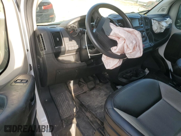 2020 Ram ProMaster Cargo with VIN 3C6TRVAG0LE121559, listed as a Copart auction lot 75830994 with 77,775 mi miles and Salvage Title. Bid and sale history available at DreamBid. Image 8.