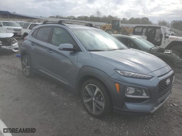 2019 Hyundai Kona Ultimate with VIN KM8K53A51KU351271, listed as a Copart auction lot 79429554 with 32,716 mi miles and Salvage Title. Bid and sale history available at carsss.com. Image 4.