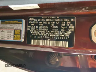 2017 Kia Sorento LX z VIN 5XYPGDA37HG289670, wystawiony jako Copart lot #61502485 z przebiegiem 87 309 mil mil oraz Szkoda całkowita • Salvage title. Historia ofert i sprzedaży dostępna na DreamBid. Obrazek 14.