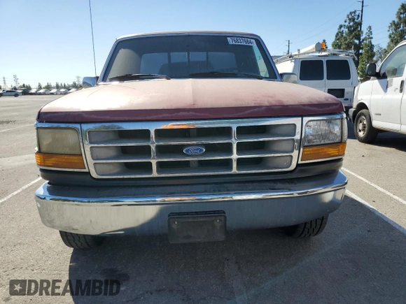 1993 Ford F-150 with VIN 1FTEX15H2PKB81848, listed as a Copart auction lot 76837684 with 199,172 mi miles and Salvage title. Bid and sale history available at DreamBid. Image 5.
