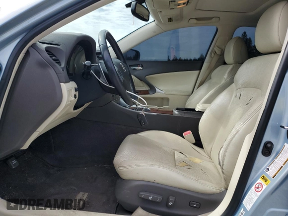 2011 Lexus IS 250 z VIN JTHBF5C21B5136191, wystawiony jako Copart lot #58203625 z przebiegiem 187 402 mil mil oraz Szkoda całkowita • Salvage title. Historia ofert i sprzedaży dostępna na DreamBid. Obrazek 7.