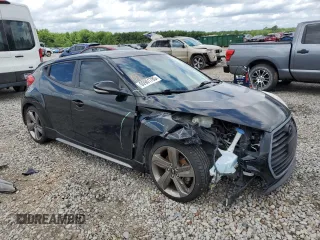2013 Hyundai Veloster Turbo with VIN KMHTC6AE2DU177578, listed as a Copart auction lot 60901785 with Not provided miles and Salvage title. Bid and sale history available at DreamBid. Image 4.