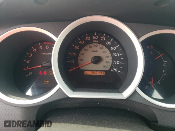2007 Toyota Tacoma PreRunner with VIN 5TEJU62N47Z436817, listed as a Copart auction lot 52783285 with 365,191 mi miles and Clean Title. Bid and sale history available at carsss.com. Image 9.