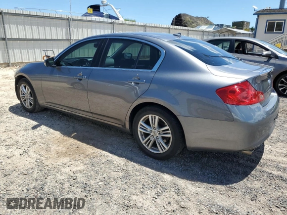 2012 Infiniti G25 Journey with VIN JN1DV6AP3CM812636, listed as a Copart auction lot 58236105 with 86,521 mi miles and Salvage title. Bid and sale history available at DreamBid. Image 2.