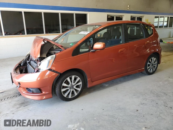 2012 Honda Fit Sport with VIN JHMGE8H5XCC012916, listed as a Copart auction lot 53788355 with 0 mi miles and Salvage Title. Bid and sale history available at carsss.com. Image 1.