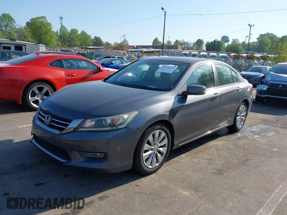2013 Honda Accord EX-L with VIN 1HGCR2F89DA124961, listed as a IAAI auction lot 42072013 with 141,480 mi miles and . Bid and sale history available at DreamBid. Image 18.