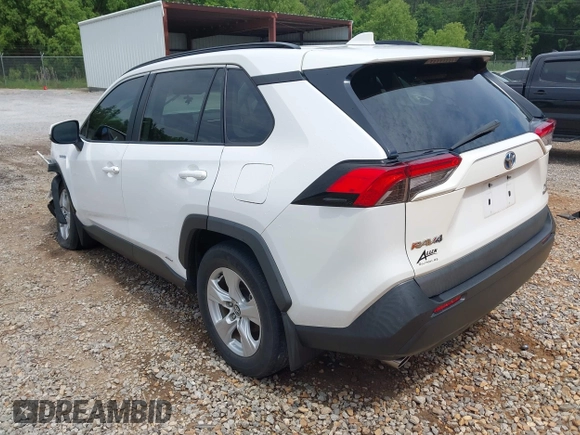2020 Toyota RAV4 Hybrid XLE with VIN 2T3RWRFV5LW094731, listed as a IAAI auction lot 42349123 with 60,927 mi miles and . Bid and sale history available at DreamBid. Image 3.