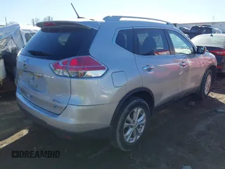 2014 Nissan Rogue SL with VIN 5N1AT2MV9EC802321, listed as a IAAI auction lot 41711446 with 65,286 mi miles. Bid and sale history available at carsss.com. Image 4.