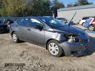 2024 Nissan Versa S with VIN 3N1CN8DV6RL871975, listed as a Copart auction lot 49680405 with 31,801 mi miles and Salvage Title. Bid and sale history available at DreamBid. Image 4.