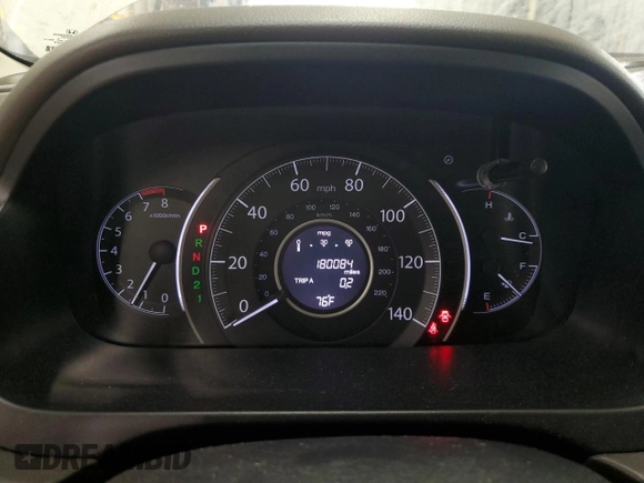 2012 Honda CR-V EX-L with VIN 5J6RM4H74CL016803, listed as a Copart auction lot 51206085 with 180,084 mi miles and Salvage Title. Bid and sale history available at carsss.com. Image 9.