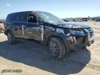 2024 Nissan Pathfinder S with VIN 5N1DR3AA6RC209816, listed as a Copart auction lot 46153225 with 37,553 mi miles and Salvage Title. Bid and sale history available at carsss.com. Image 4.
