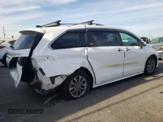 2023 Toyota Sienna LE with VIN 5TDKRKEC8PS160034, listed as a Copart auction lot 83870204 with 0 mi miles and Salvage Title. Bid and sale history available at carsss.com. Image 3.