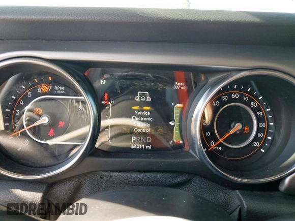 2021 Jeep Wrangler Unlimited Sport S z VIN 1C4HJXDN3MW729708, wystawiony jako Copart lot #58761745 z przebiegiem 64 011 mil mil oraz Szkoda całkowita • Salvage title. Historia ofert i sprzedaży dostępna na DreamBid. Obrazek 9.